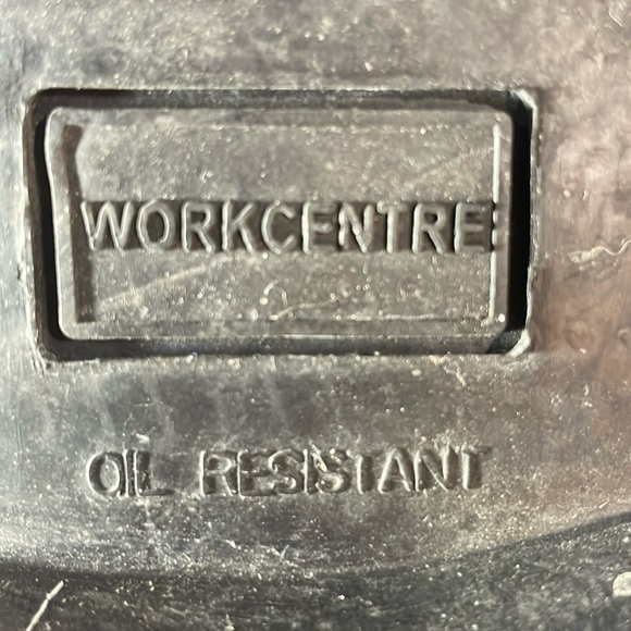 Work Centre steel toe work boots men size 8 black leather - Picture 15 of 17